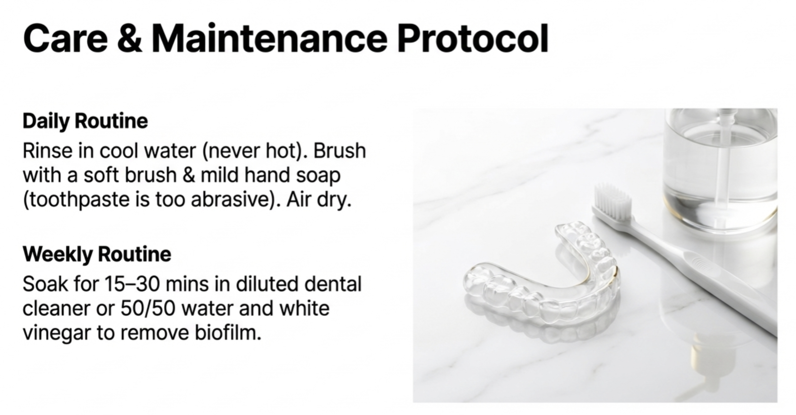how to clean a night guard for teeth grinding
