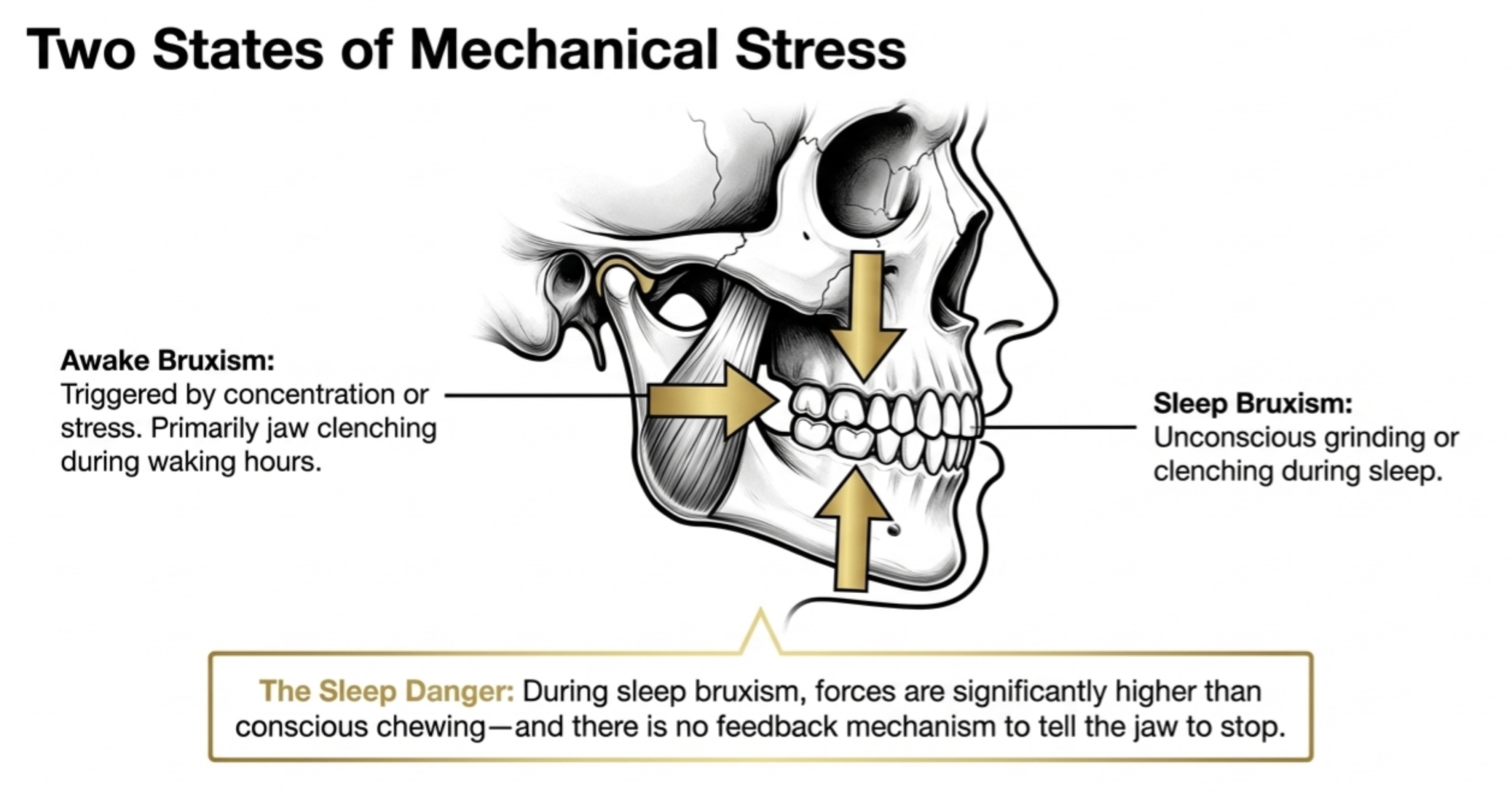 bruxism teeth grinding during sleep diagram