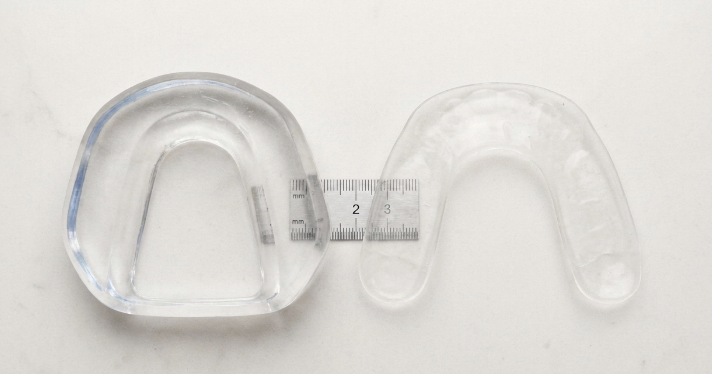 ultra-thin daytime guard compared to standard night guard thickness