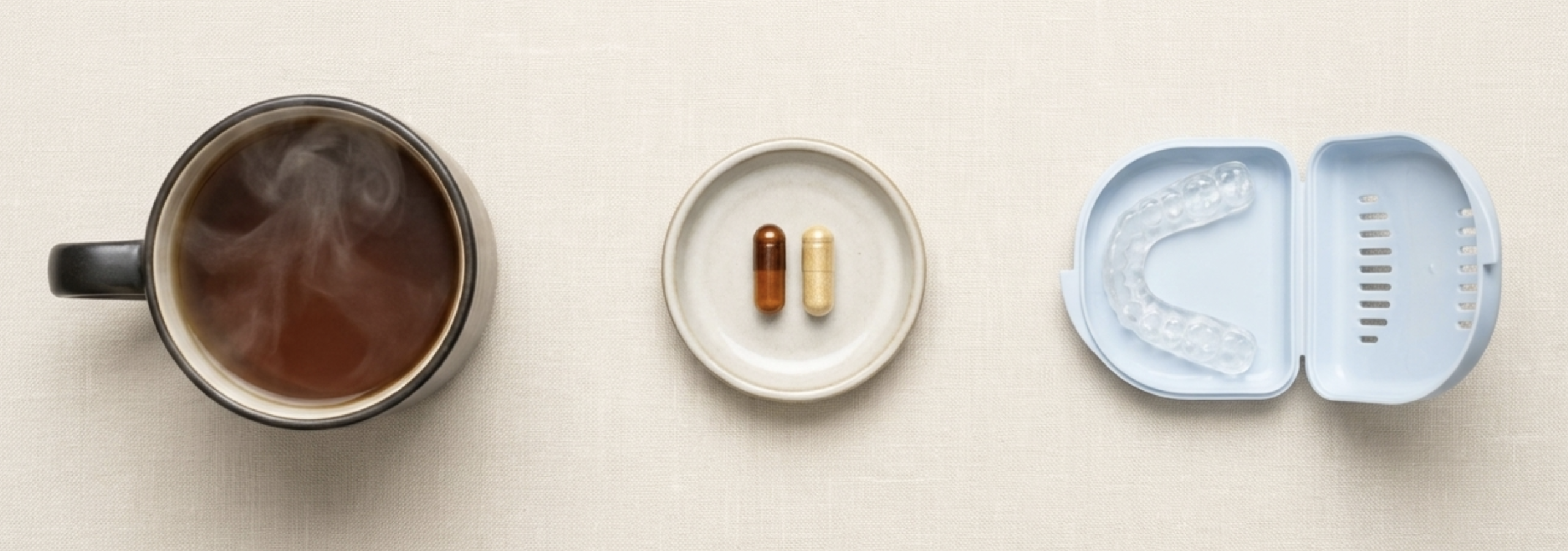 mushroom supplement stack reishi magnesium night guard evening routine