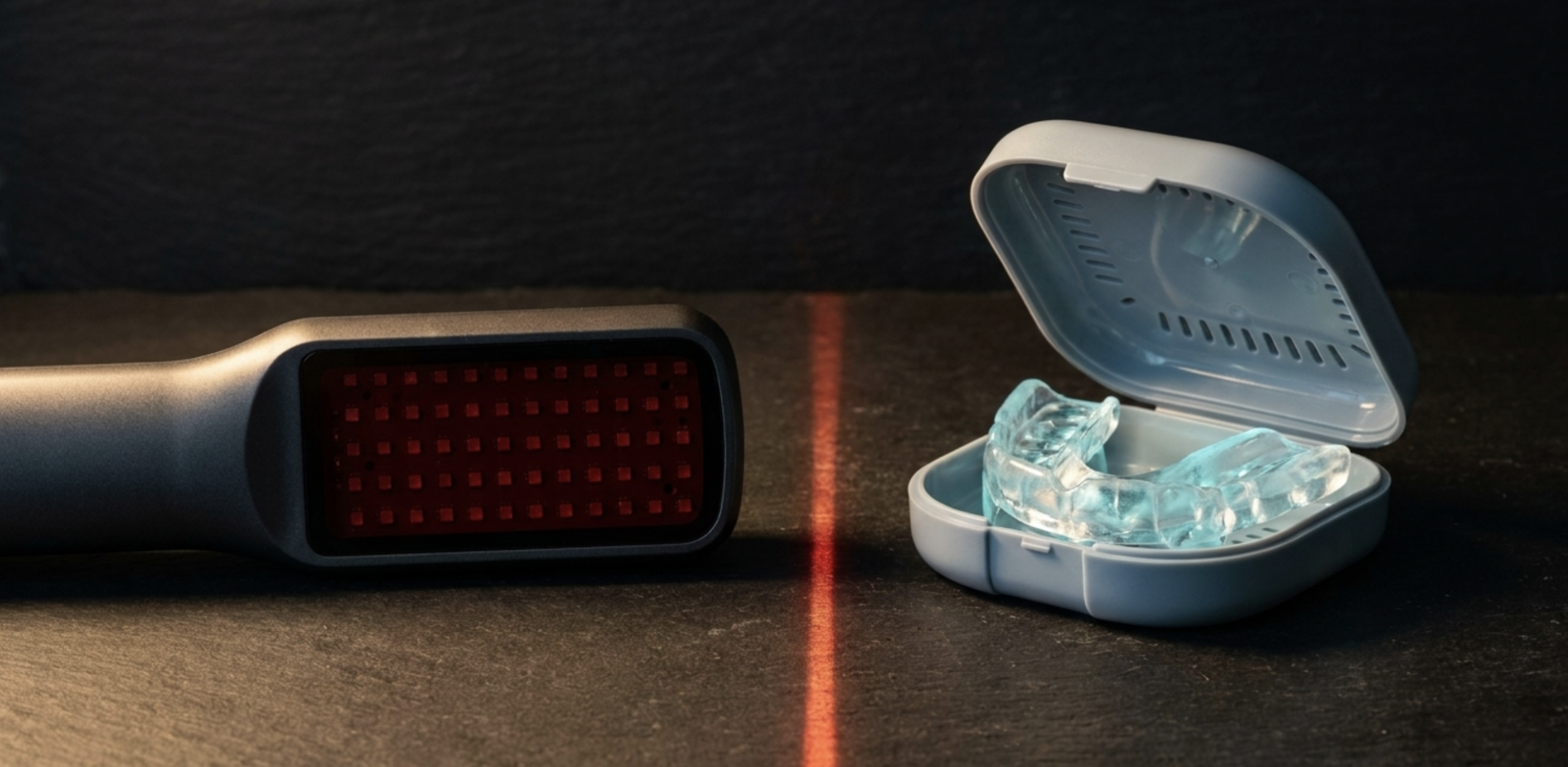 night guard red light therapy jaw pain complement not replacement